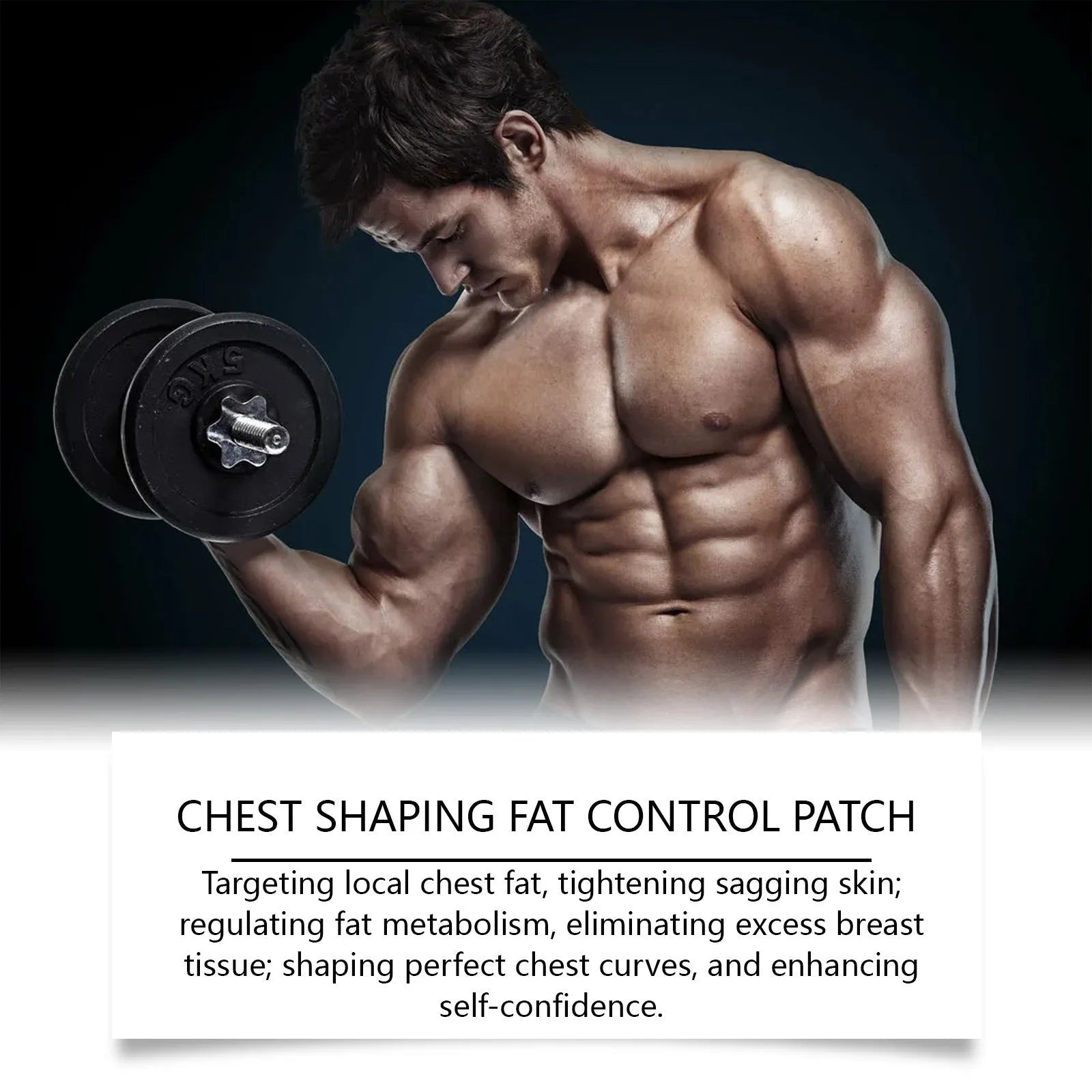 Men's figure control patch four-pack with herbal ingredients