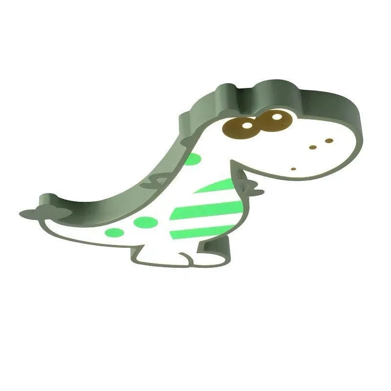 Cartoon dinosaur design ceiling light with PVC shade and aluminium body, 48cm diameter