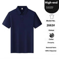 Men's slim fit T-shirt with seamless lapel in solid colour acrylic nylon fabric