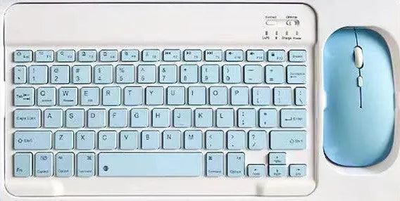 10-inch Bluetooth keyboard and mouse set in multiple colour options with compact wireless design
