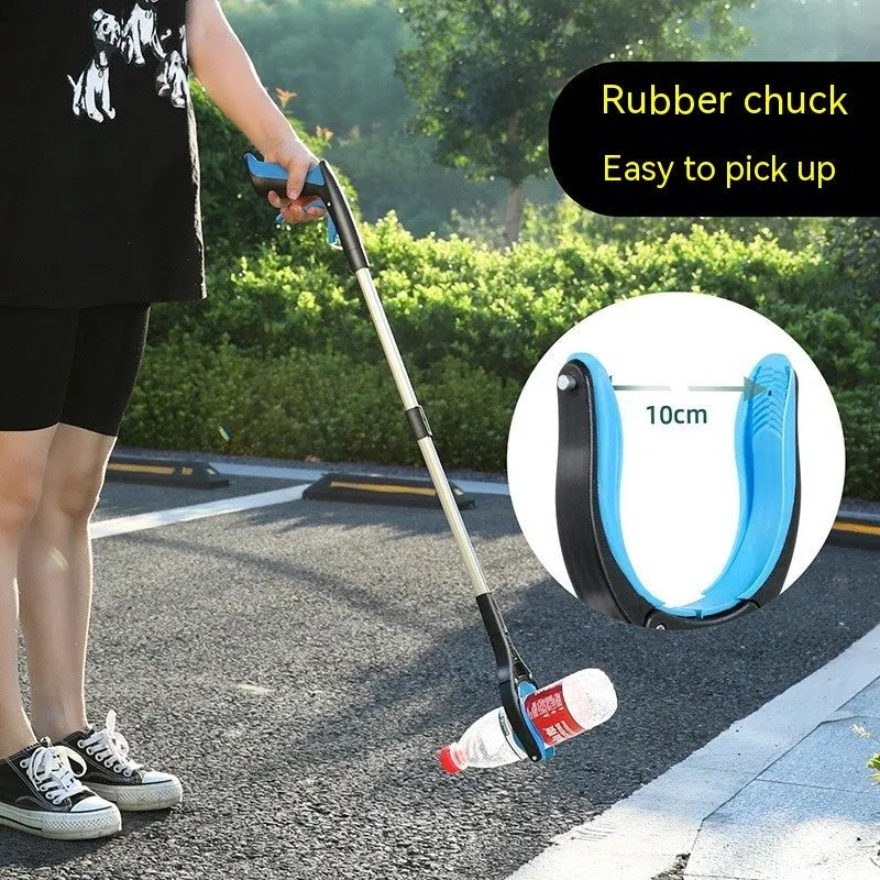 Plastic rubbish bin clip with aluminium alloy component in one of six colour options