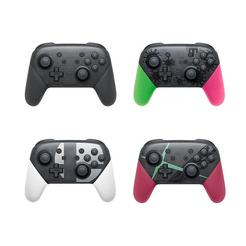 Wireless Bluetooth gamepad with vibration function in black, white, red, or green colours