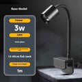 Small LED aquarium light with clip mounting option for 15-40cm fish tanks