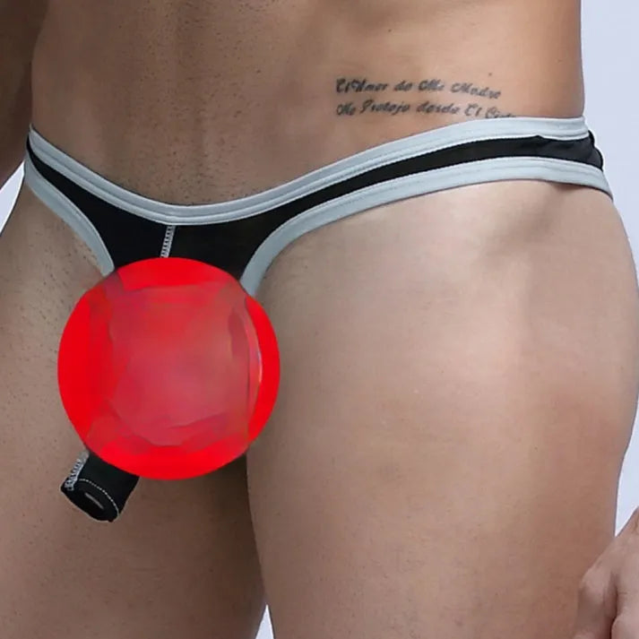 Men's ice silk fabric briefs shown in multiple colours including white, black, and army green.