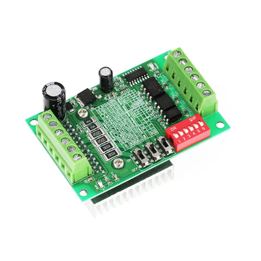 TB6560 3A stepper motor driver board with Toshiba chip and green PCB