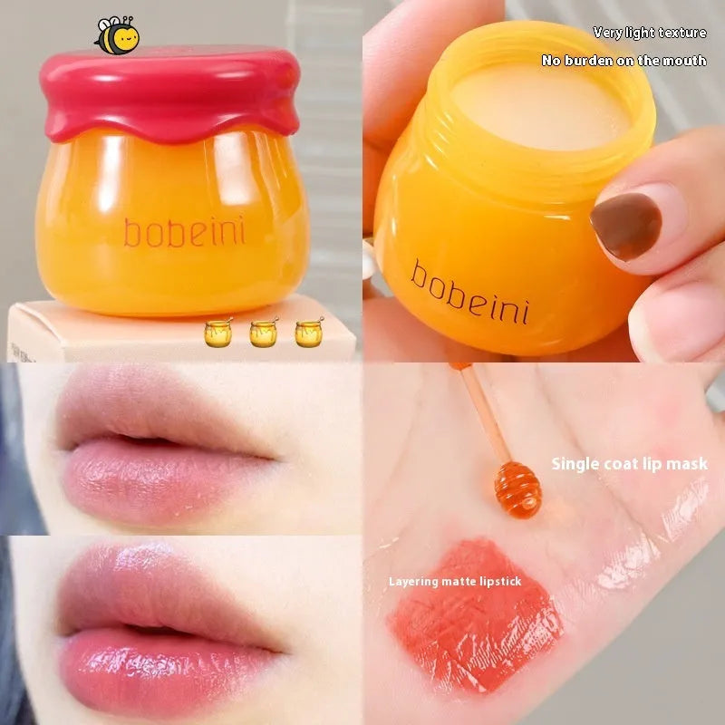 Vaseline lip balm pot with small brush, 9g net, in blueberry or pomegranate flavour