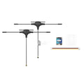 ELRS dual-band FPV drone receiver module with two T-shaped antennas and connecting cable.