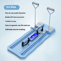 Blue multi-functional fitness board for abdominal exercises and core training at home