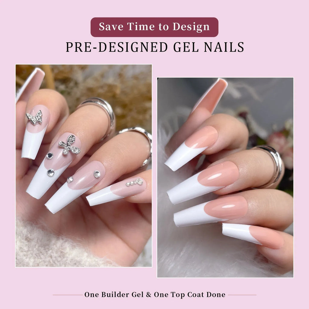 288 French wear armour style nail stickers with seamless removable ultra-thin design