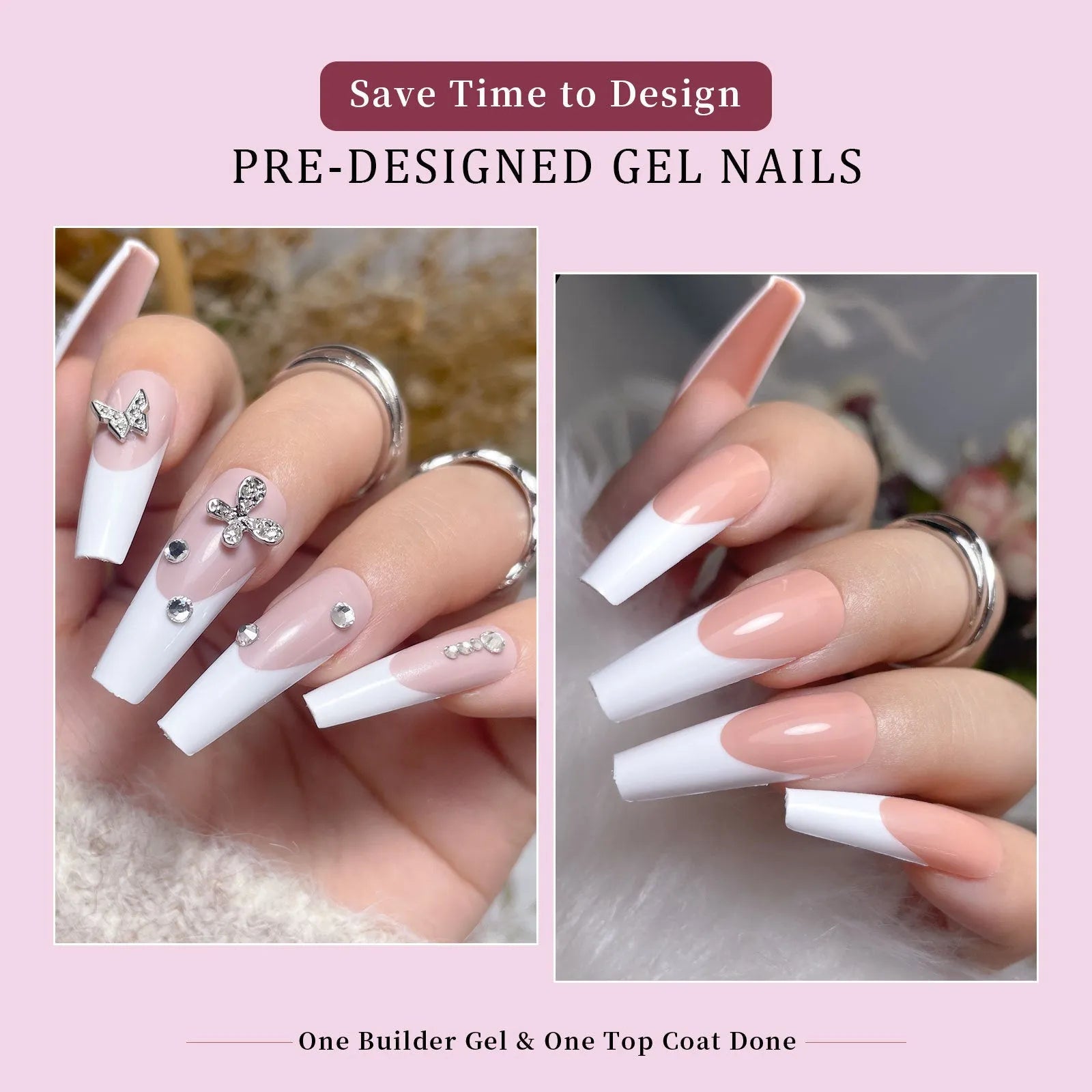 288 French wear armour style nail stickers with seamless removable ultra-thin design