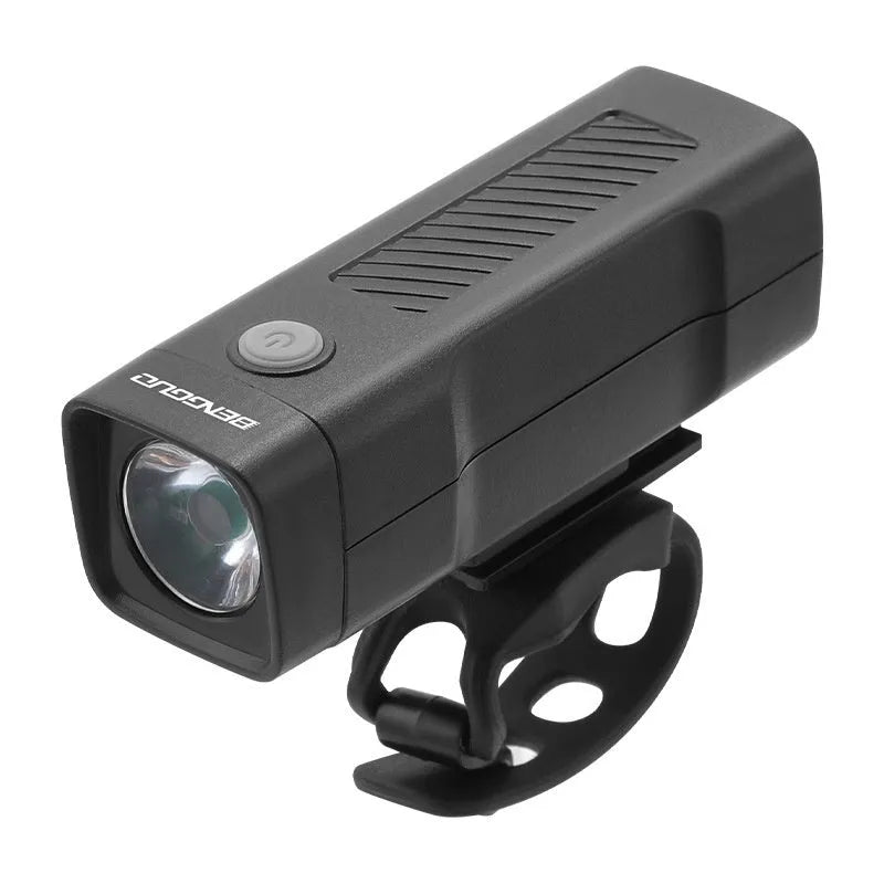 USB rechargeable bicycle headlight with quick release bracket for night riding