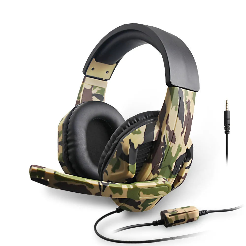 Green PS4 wired gaming headset over-ear design with 3.5mm connector and built-in microphone