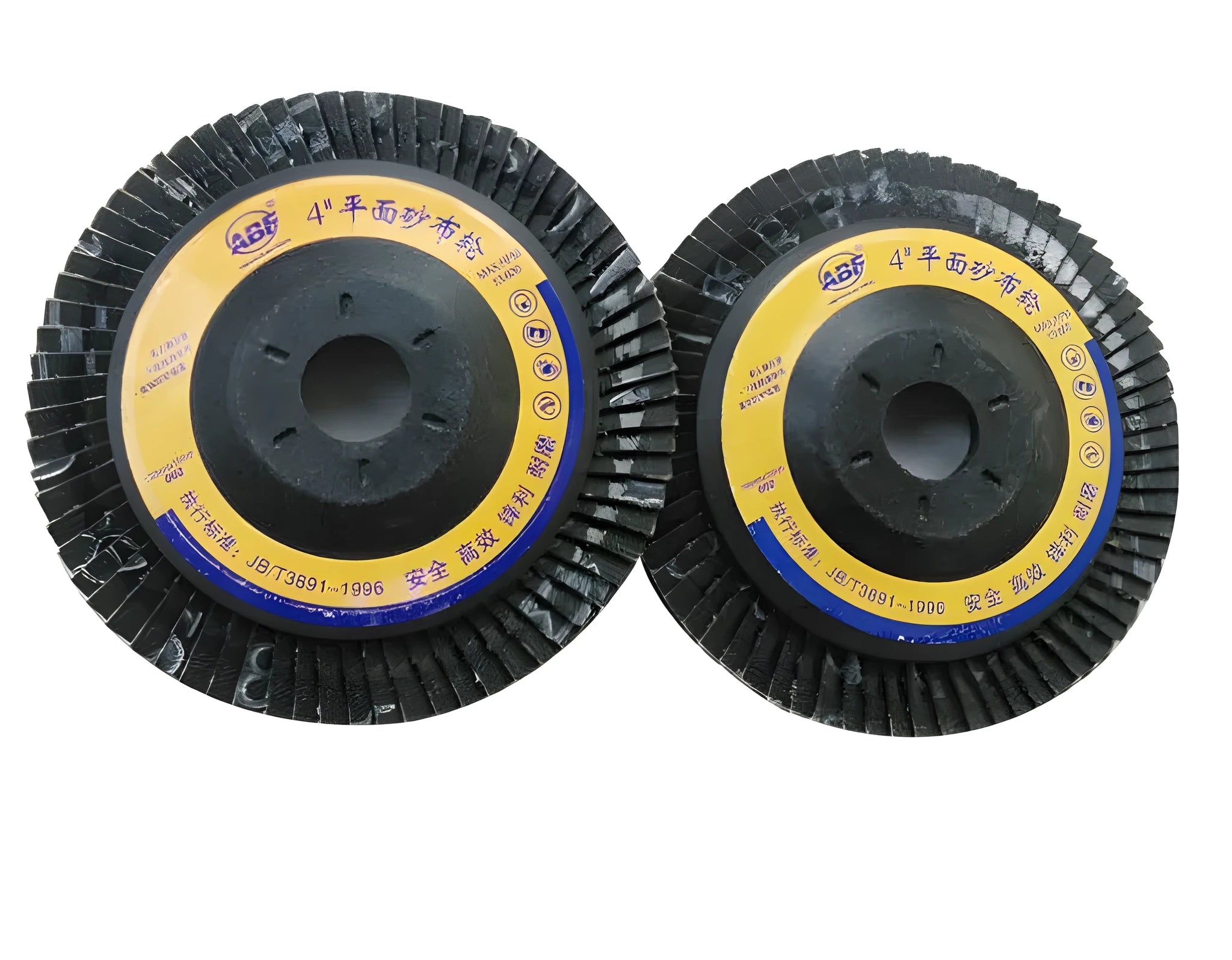 Flat abrasive cloth wheel 100x16mm calcined sand long short piece emery cloth for metal grinding