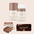 Veejaga mattifying hairline oil control powder compact in transparent, brown and dark brown shades