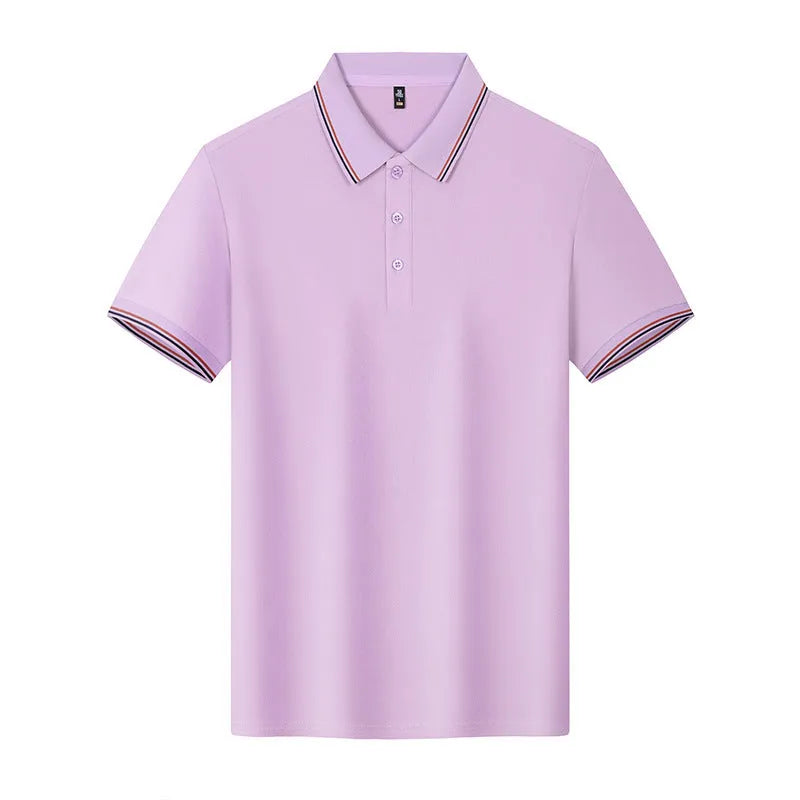 Solona ice-feel work polo shirt in bright red with short sleeves and pullover design