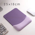 Square silica gel wrist rest mouse pad with cloth surface measuring 250mm by 180mm