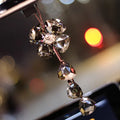Crystal four leaf grass car pendant hanging chain decoration 20cm size