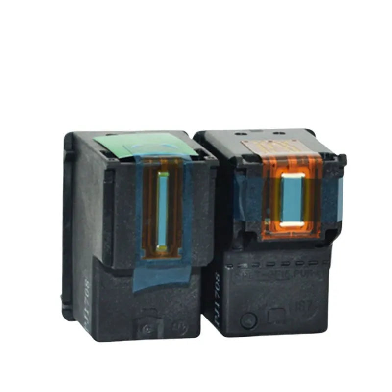 HP compatible refillable ink cartridge for Deskjet and Officejet printers, shown in black and colour variants.