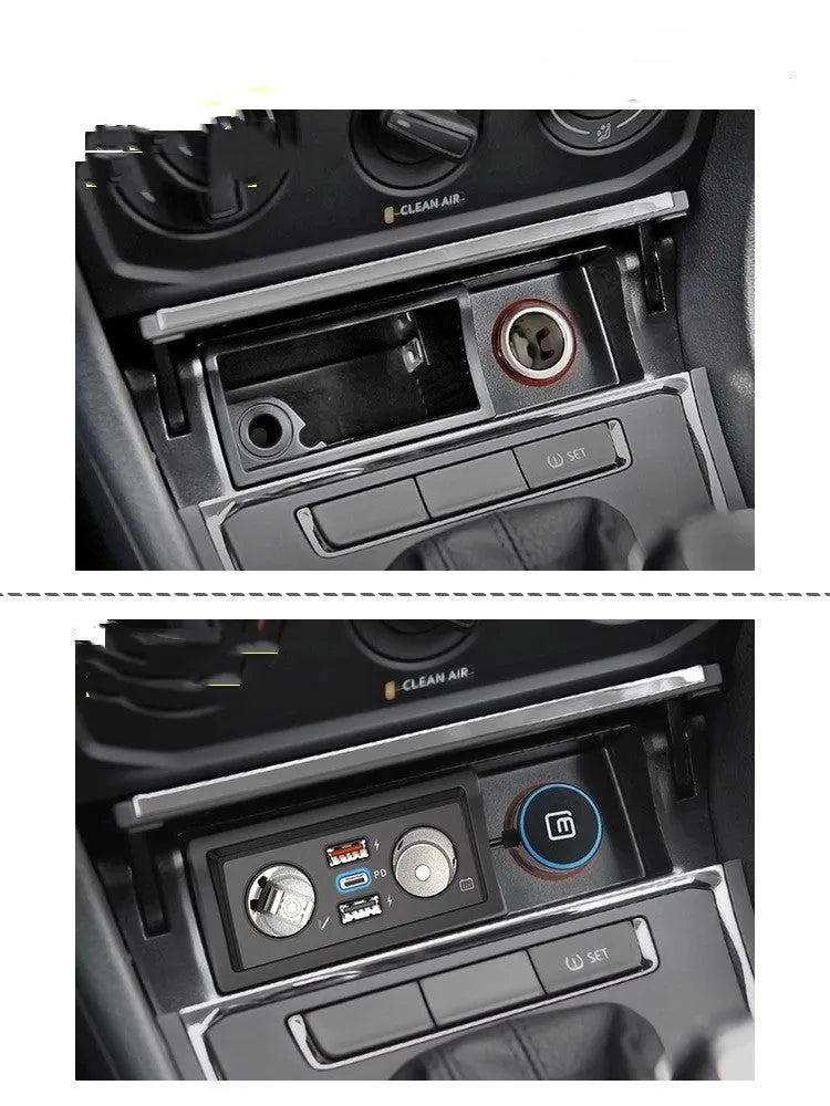 Volkswagen car charger for Lavida Pola Weiling models with QC3.0 fast charging USB port