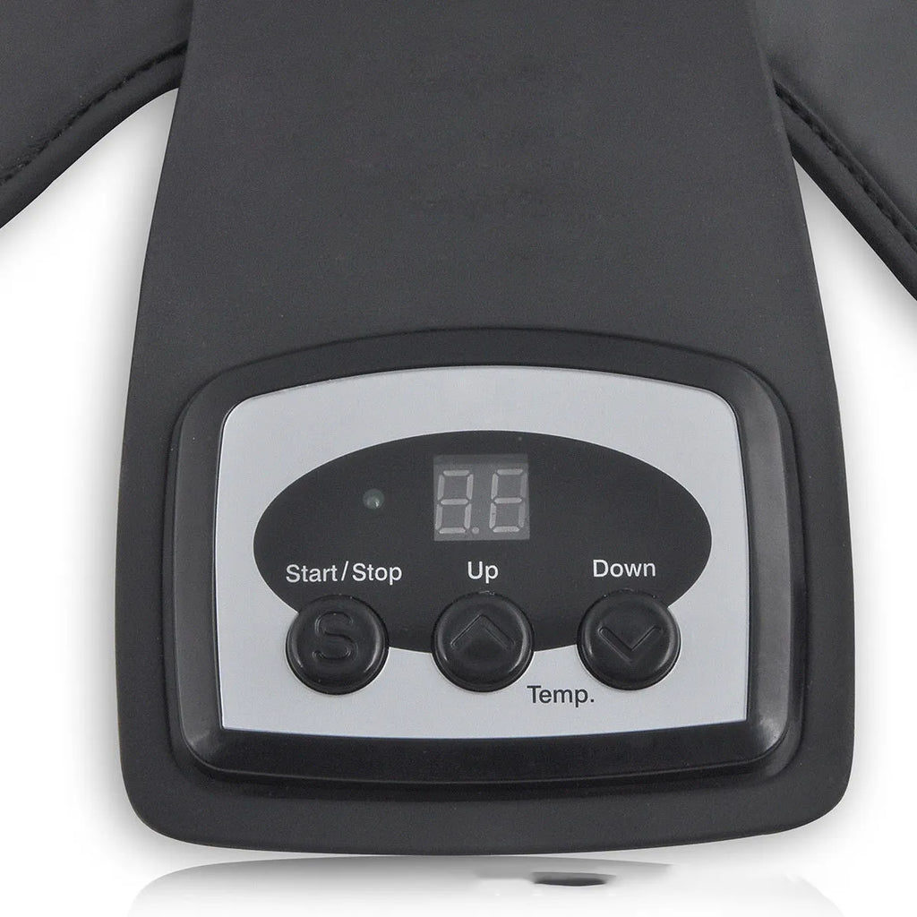 Portable knee and shoulder massager with infrared heat therapy and temperature control display