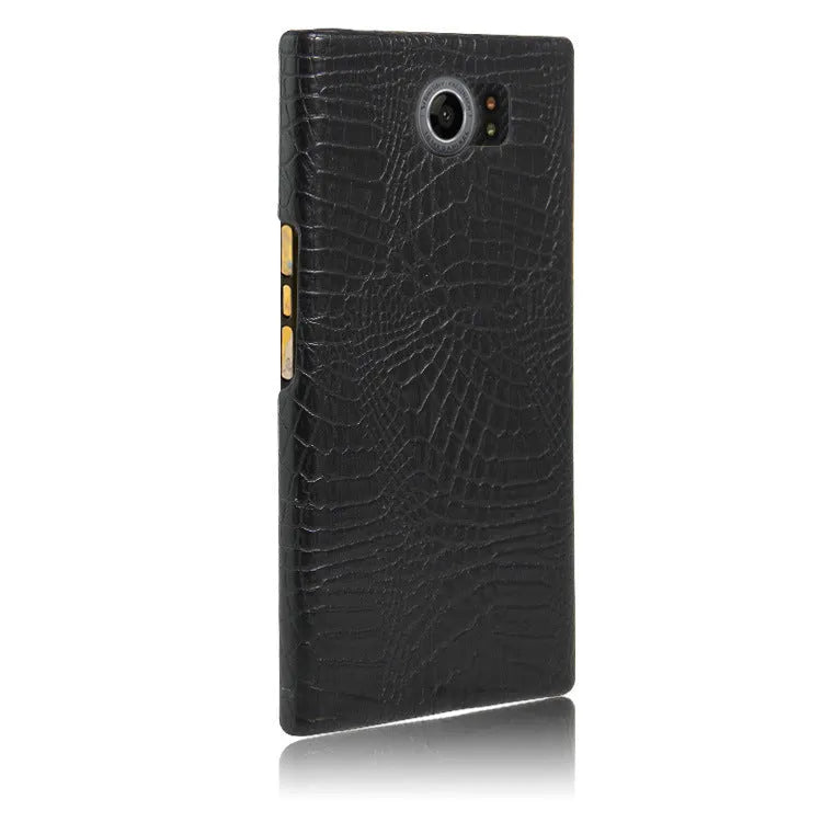 BlackBerry leather phone back cover case in multiple colours for Key2 KEYONE Priv models
