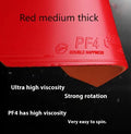 Fast Attack Sticky Classic-50 table tennis racket with anti-rubber surface in red and black colour options.
