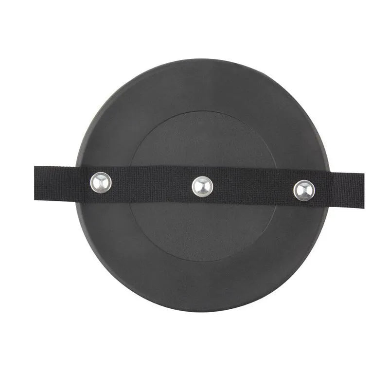Black baby car rearview mirror with adjustable strap for viewing children in reverse-facing seats