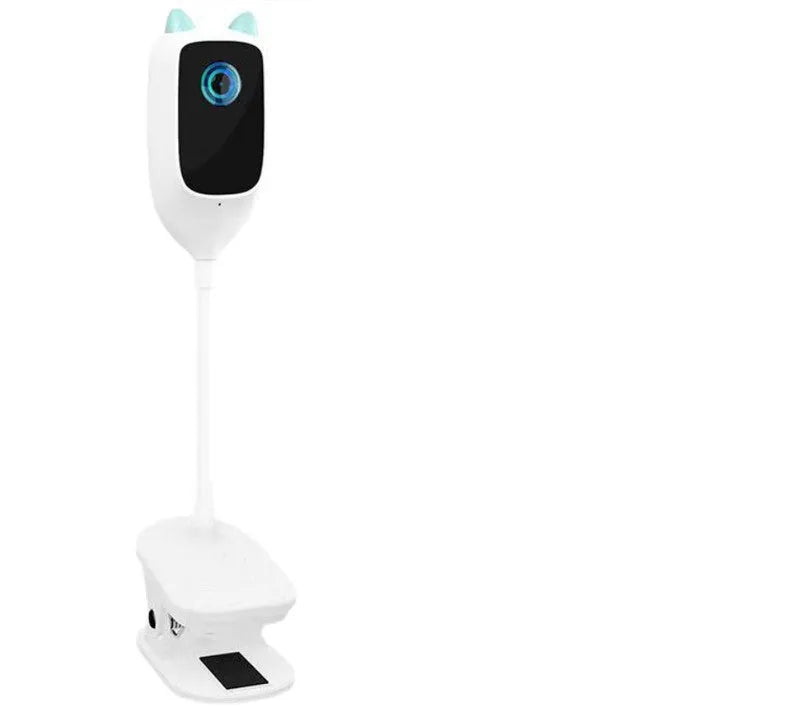 Xiaovv smart baby monitor in white with 1080p HD, night vision, and 150-degree wide angle lens