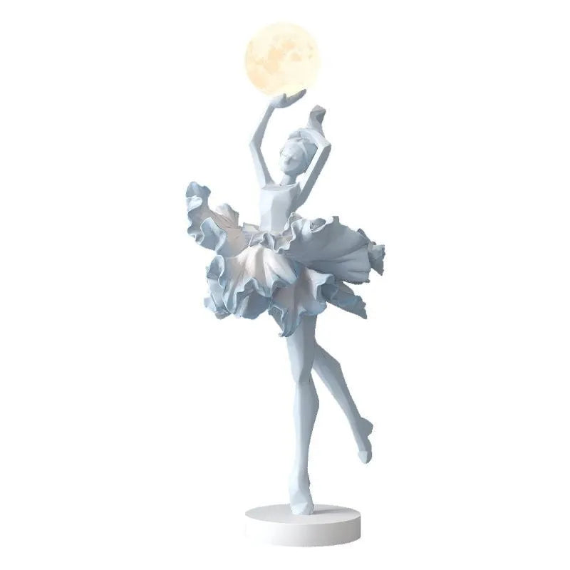 Art Girl Atmosphere modern decorative USB night light in Black Gold, White, Pink, or Light Blue colour.