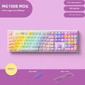 Coloured sugar cat design Bluetooth mechanical keyboard with piano-shaft switches.