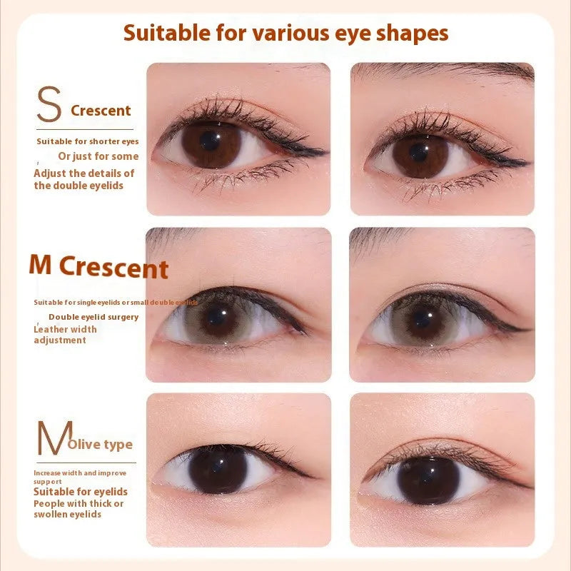 Double eyelid stickers roll with 120 lace eye tape pieces for natural eyelid enhancement