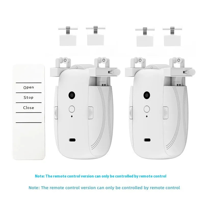 Bluetooth electric curtain controller for Roman rod and TU track systems with remote control and smart home connectivity