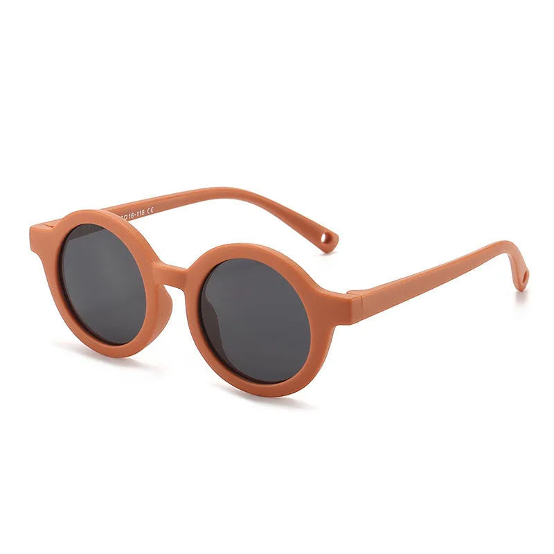 Children's round-frame polarised sunglasses with UV400 protection for 0-3 year olds
