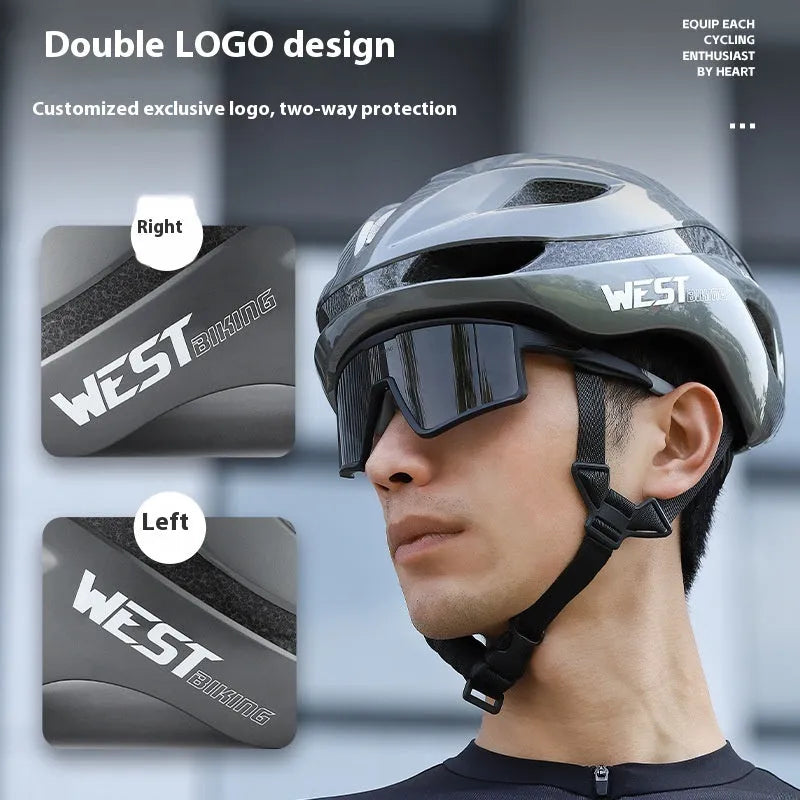 Road bike safety helmet in six colour options with adjustable 58-61cm fit
