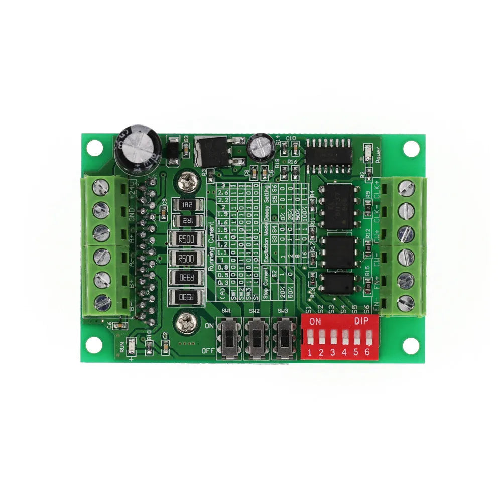 TB6560 3A stepper motor driver board with Toshiba chip and green PCB