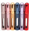 12ml aluminium portable perfume bottle with glass liner in six colour options.