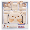 Cotton baby clothes set with cartoon animal prints in cardigan style for newborns 0-1 years