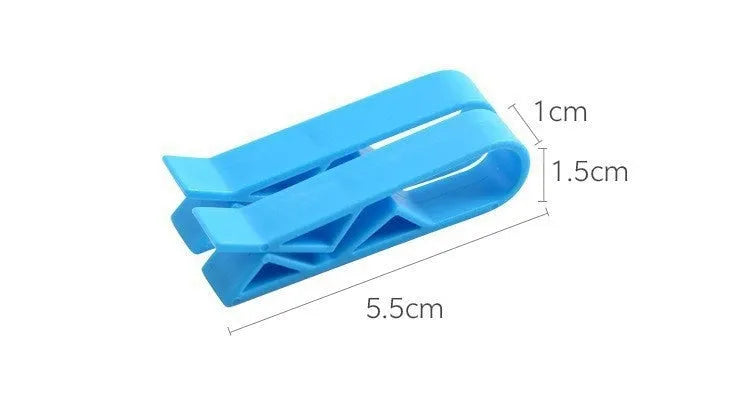 PP plastic non-slip clip for fixing bin liners to the side of a rubbish bin
