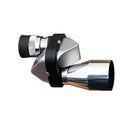 Compact aluminium alloy monocular telescope with 8x20 lens, shown with its included canvas carry bag and cleaning cloth.
