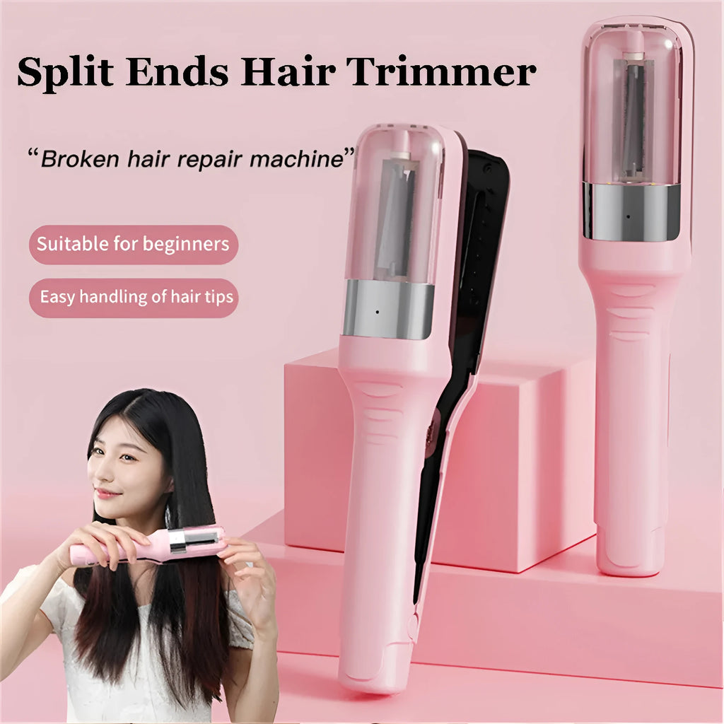 Nicotinamide 30ml hair ends trimmer in neutral packaging with beige bottle and accessories