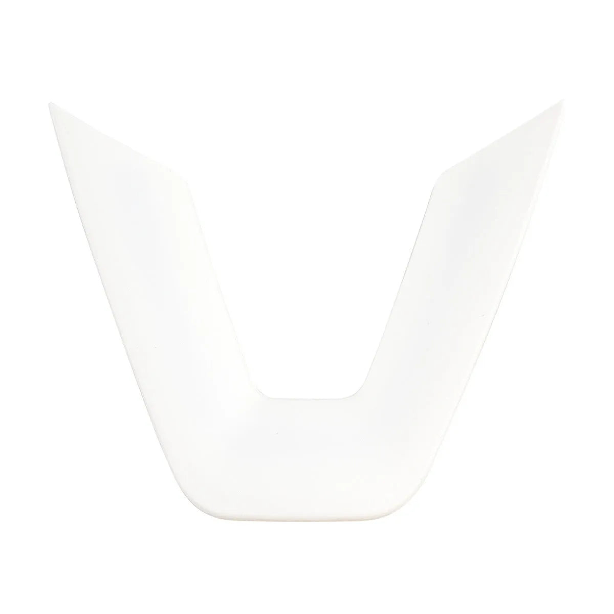 White plastic steering wheel decorative patch for car interior renewal