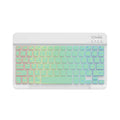 10-inch backlit Bluetooth keyboard with colourful light options for mobile phone and tablet connection