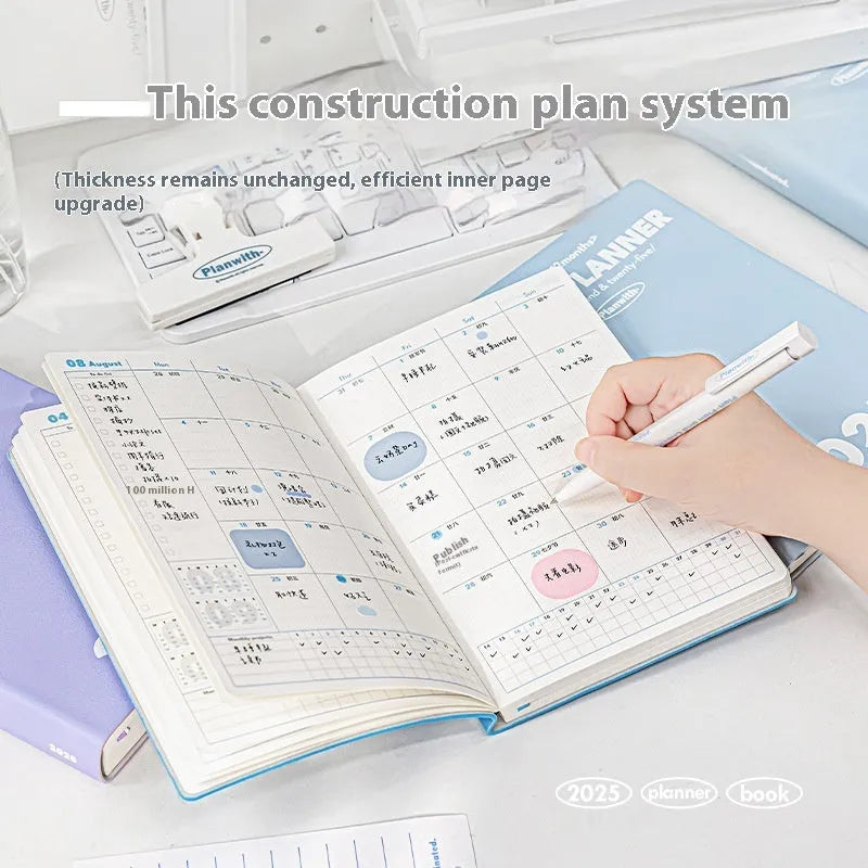 Waterproof notebook for postgraduate exam study in mint green colour with 196 pages and protective PU cover