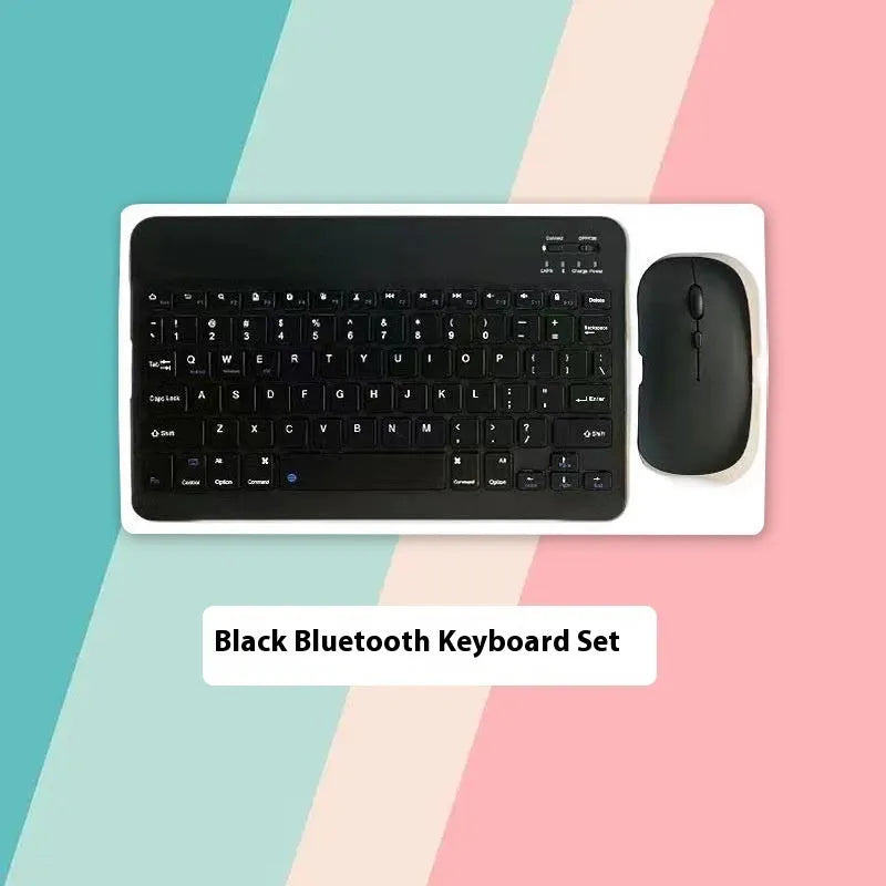 10-inch Bluetooth keyboard and mouse set in multiple colour options with compact wireless design