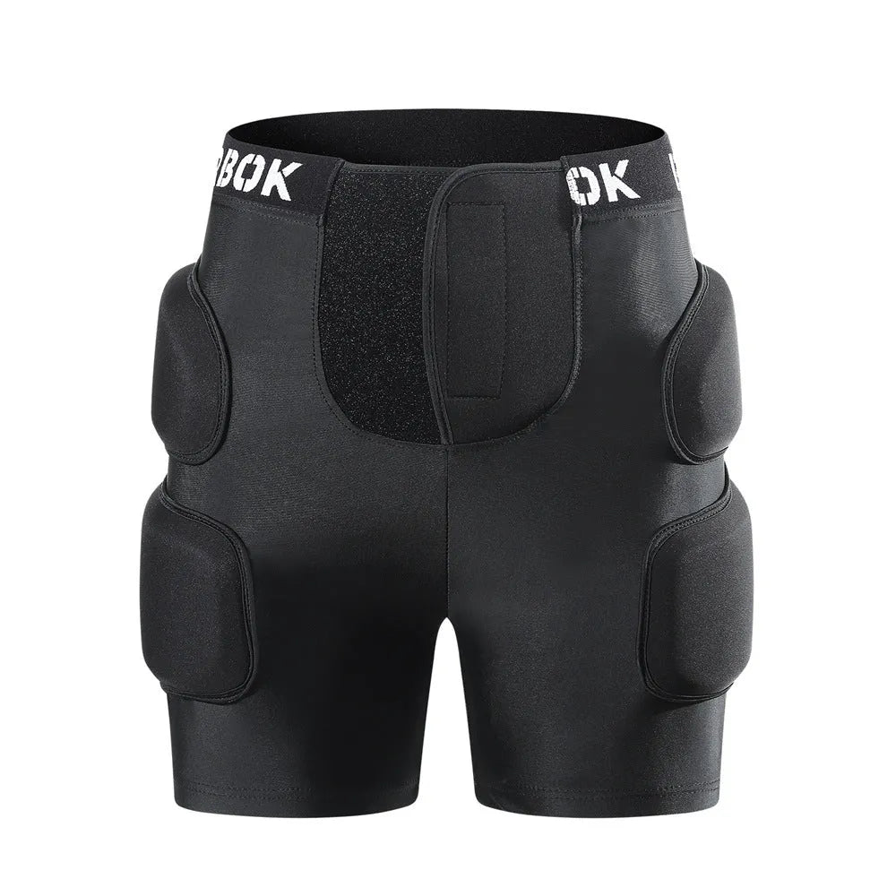 Black adult hip protection pad for roller skating and skateboarding with NBR foam padding