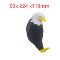 3D printed plastic eagle wall lamp projecting animal silhouette for home decor.