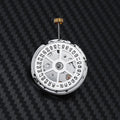 Silver 8215 automatic watch movement replacement with 25mm diameter