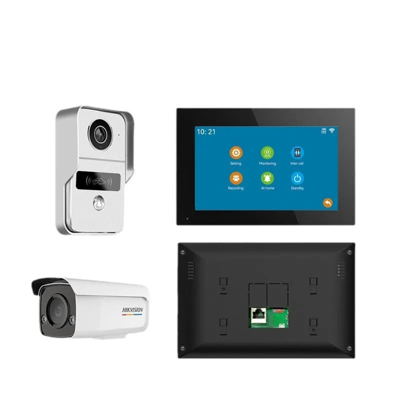 10-inch video intercom doorbell system with 1080P colour HD camera and Ethernet connectivity