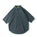 Men's loose fit cotton summer shirt in multiple colours with short and long sleeve options