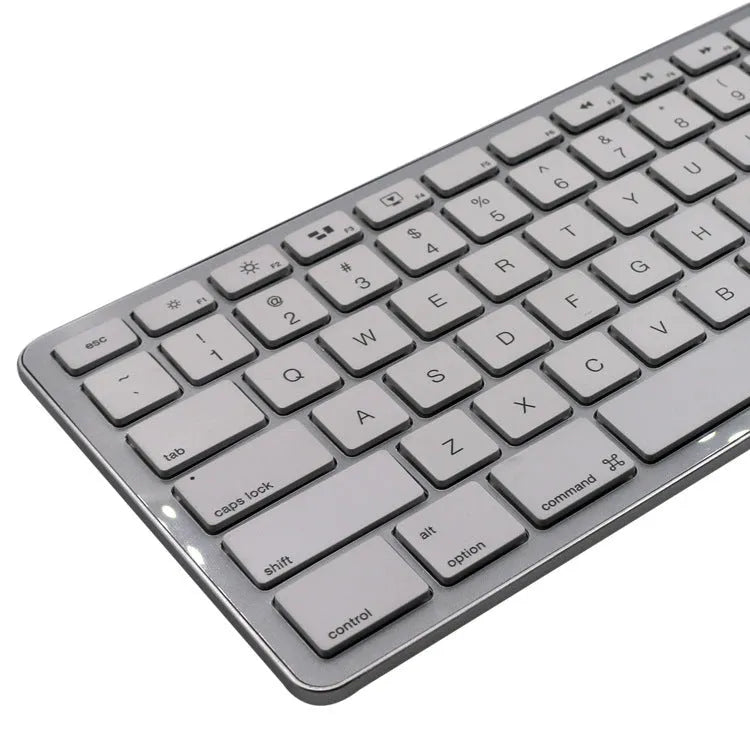 White wireless mechanical keyboard with 109 keys and three-key zone technology